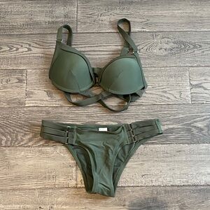 Elegant Olive Bikini Set